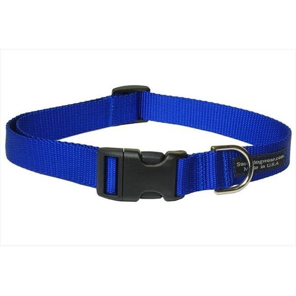 Fly Free Zone,Inc. Nylon Webbing Dog Collar; Blue - Large FL17703